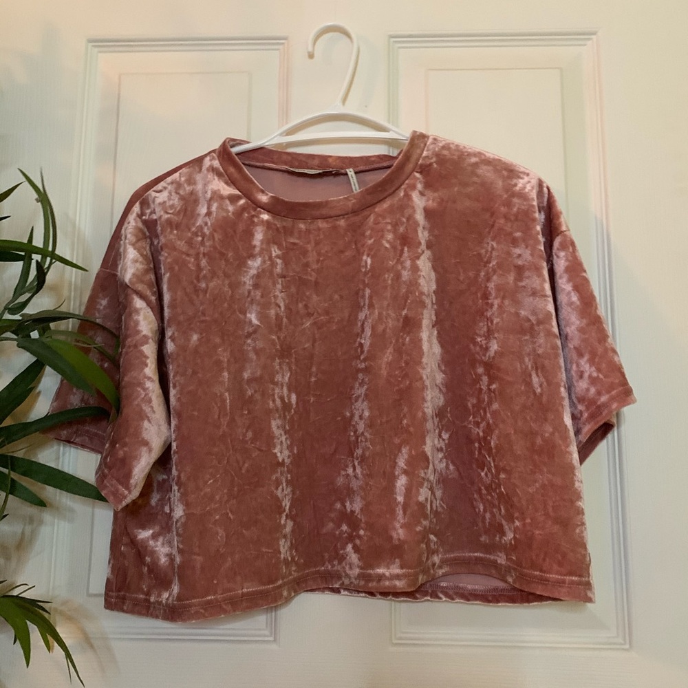 ☁️2/40☁️ UO Velvet Cropped Tee
